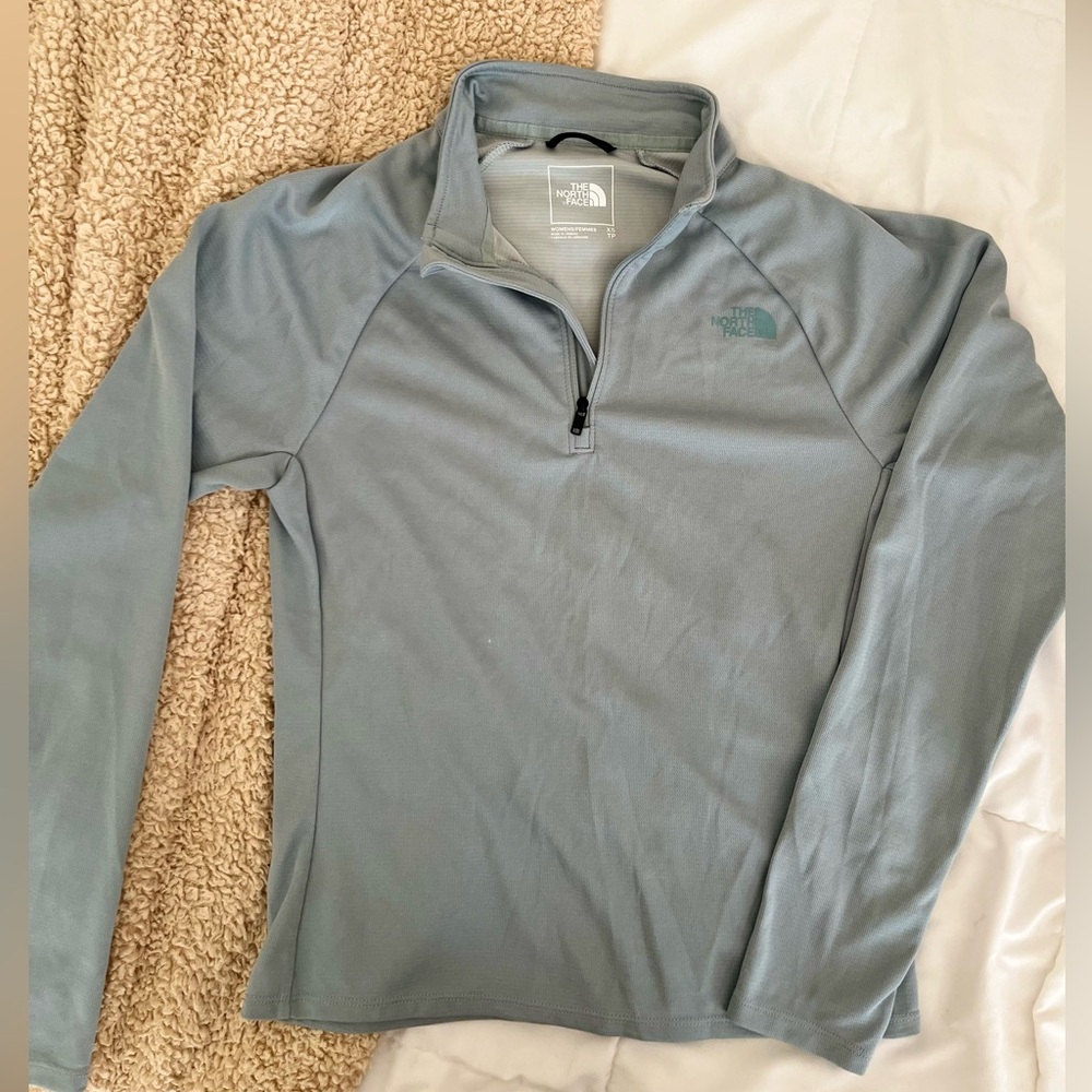 The North Face Gray and Green Performance Jacket